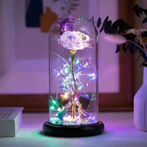 장미 무드등 감성 100일 기념일 로즈데이 홀로그램 LED 크리스마스 집들이 생일 선물, 홀로그램화이트